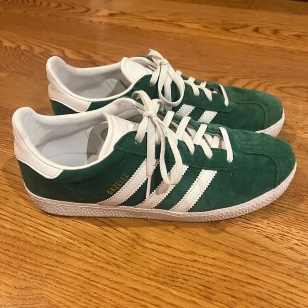 Adidas Gazelle Green Suede Sneakers